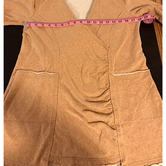 Sundance Catalog LouLou Brown Faux Wrap Tunic - Size Small - Picture 8 of 9